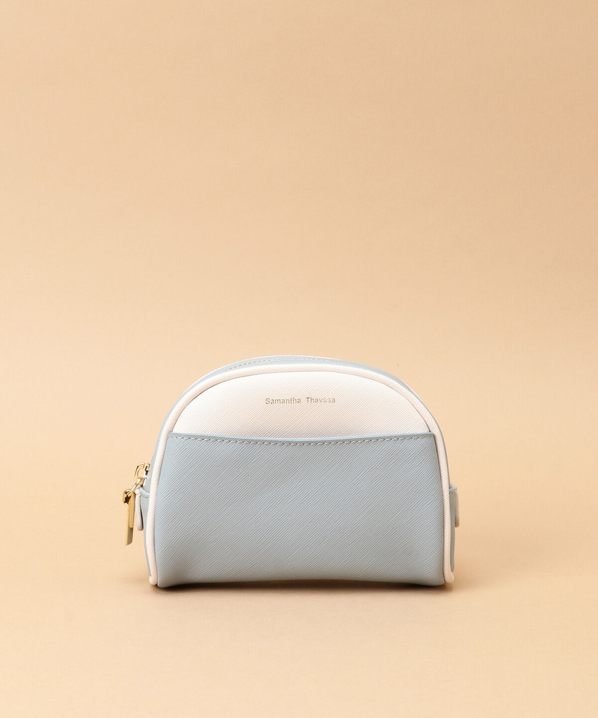 Samantha Thavasa「アーチフォルム バイカラーポーチ」|ポーチ|ダルブルー