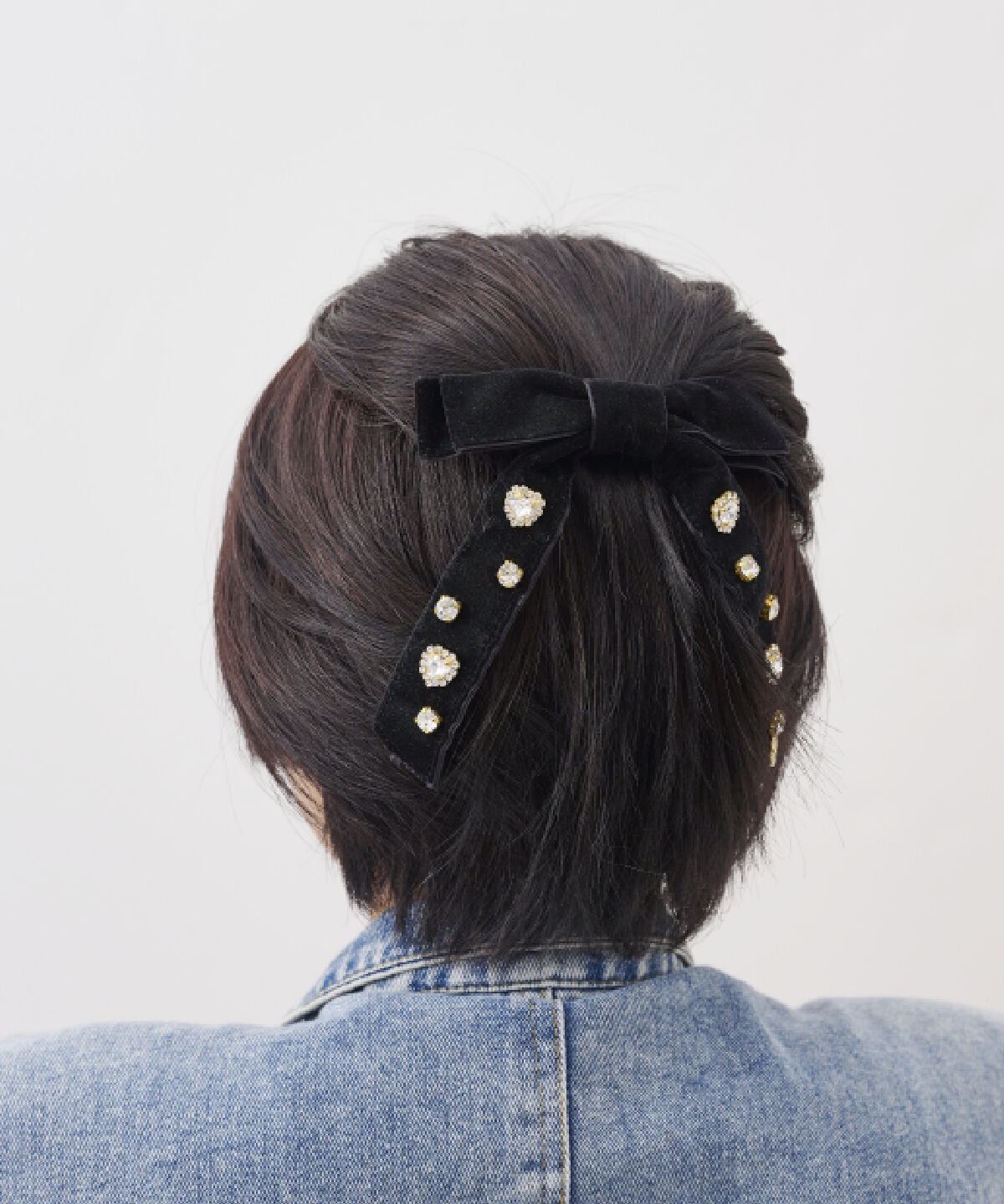 Samantha Vega「ハートビジューリボンバレッタ」|チャーム・キーホルダー|