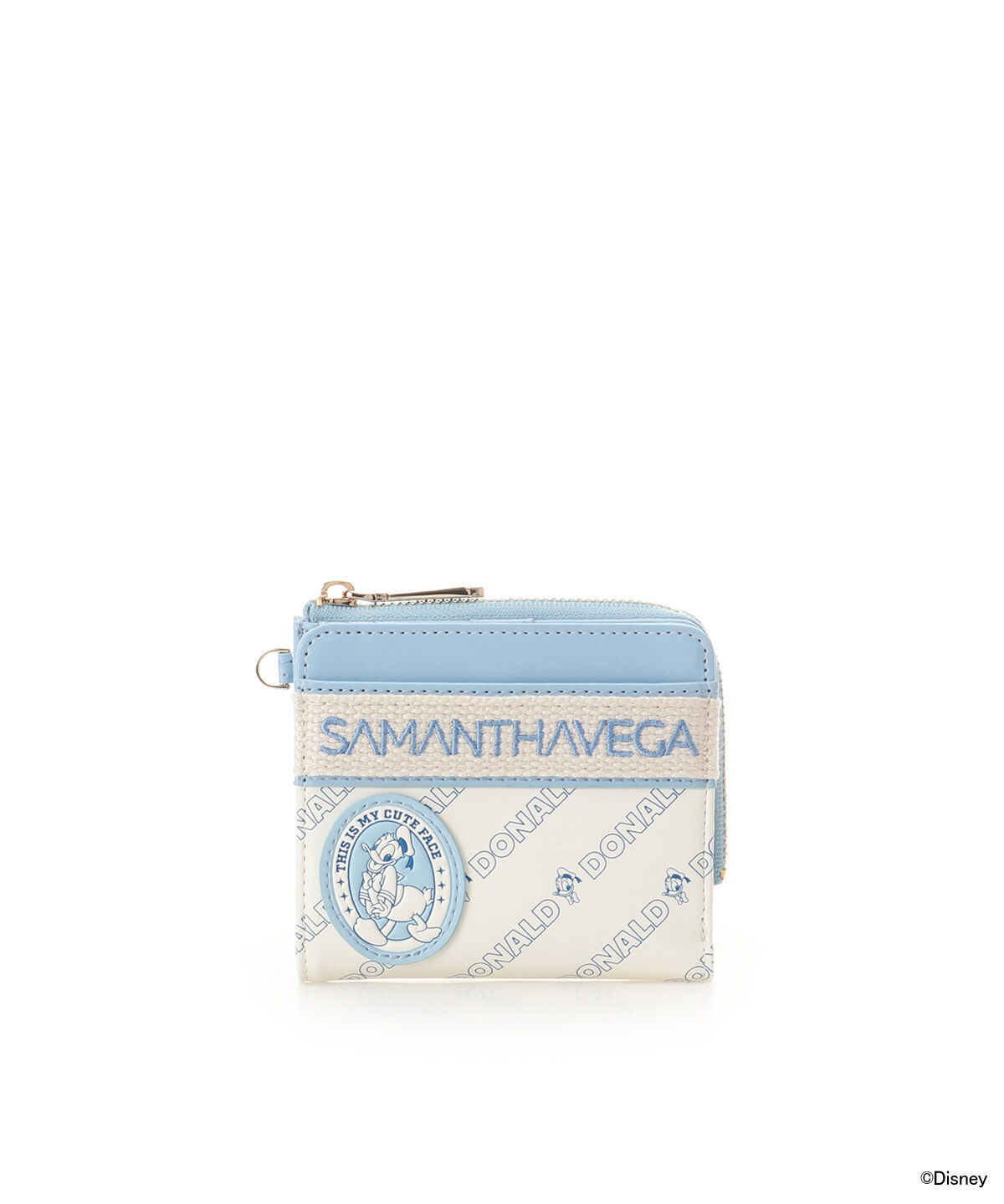 Samantha Vega「「ミッキーマウス＆フレンズ」折財布（ドナルドダック）」|財布|ライトブルー