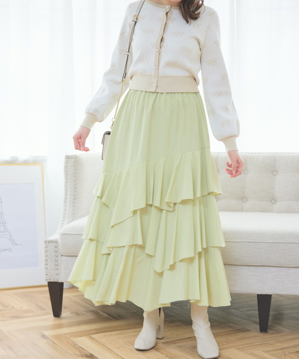 WILLSELECTION「ティアードロングスカート」|スカート|