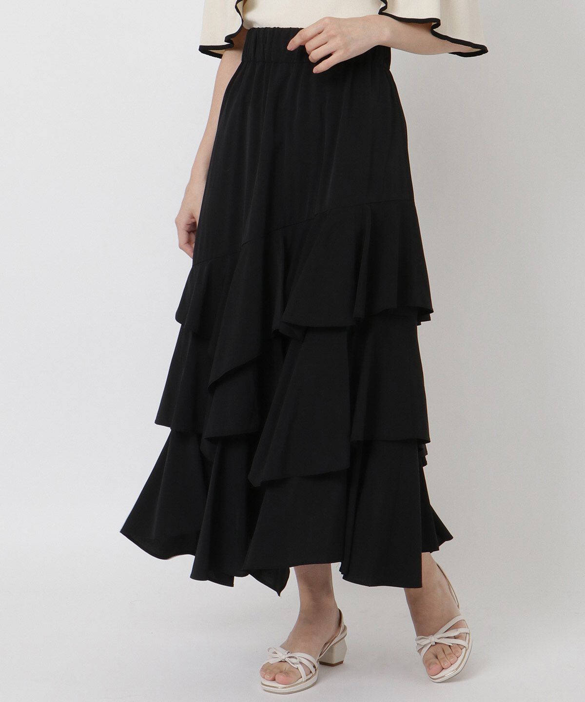 WILLSELECTION「ティアードロングスカート」|スカート|