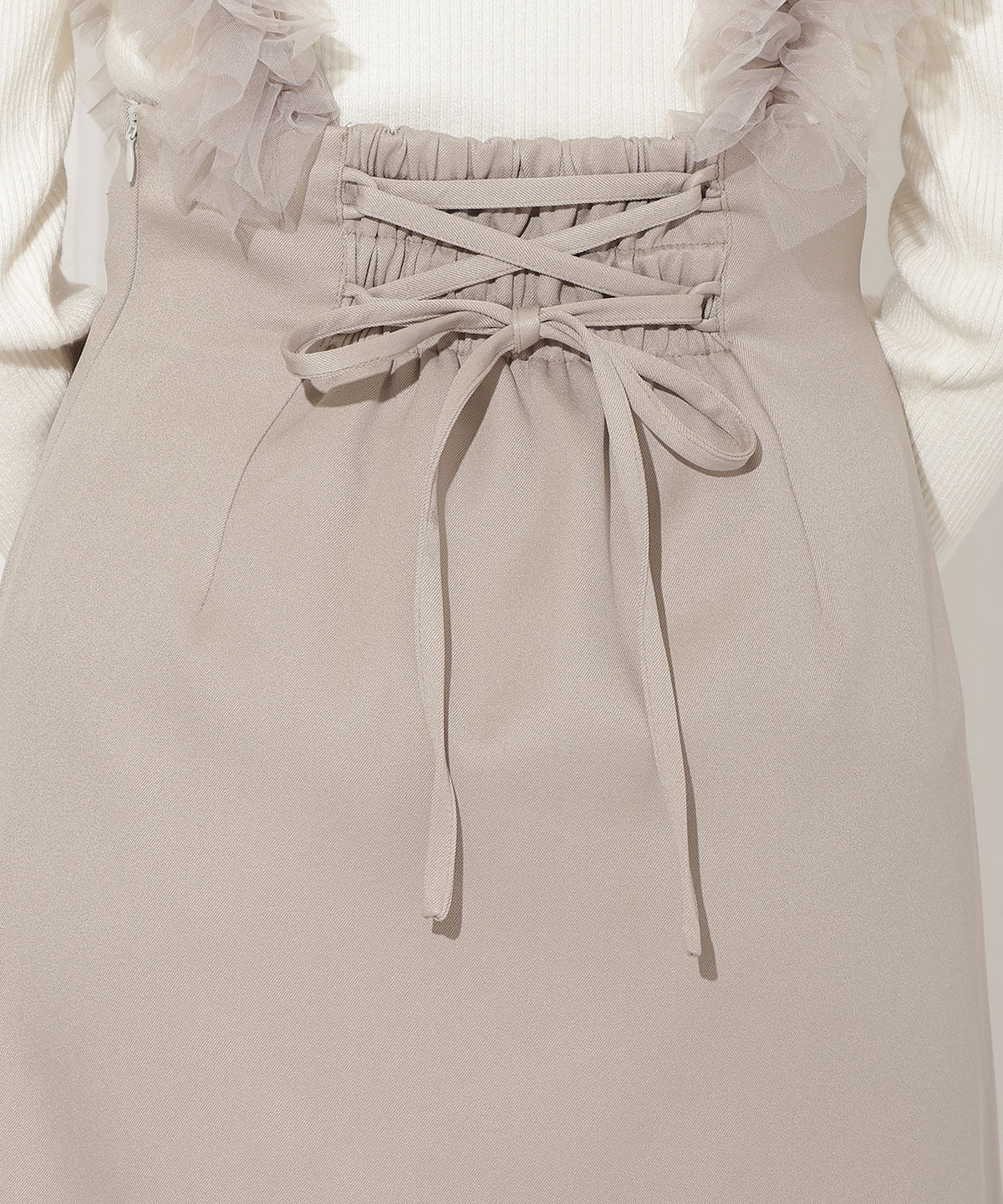 WILLSELECTION「チュールフリルジャンスカ」|ジャンパースカート|