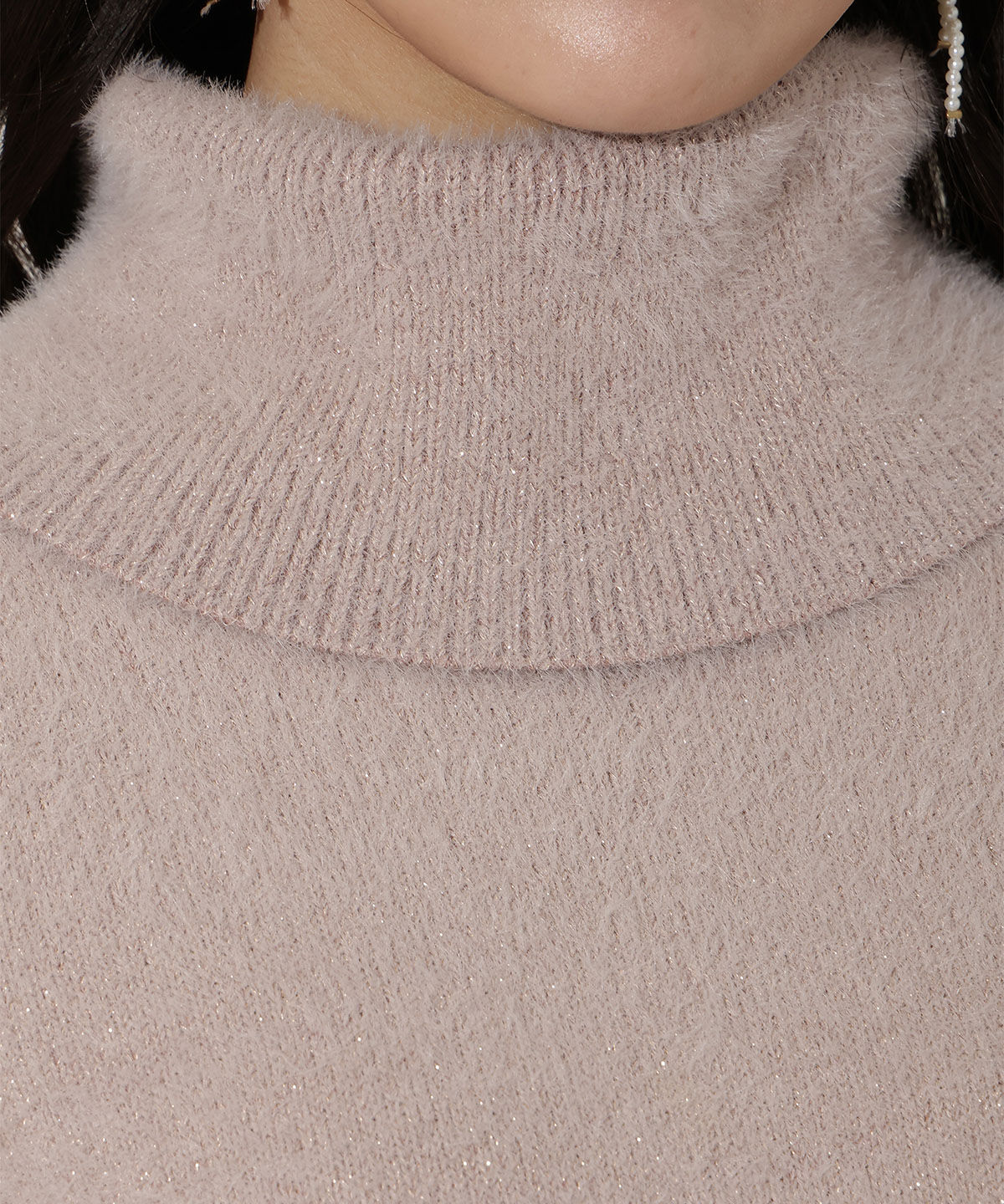 WILLSELECTION「ショルダースリットオフタートルフェザーニット」|ニット・セーター|