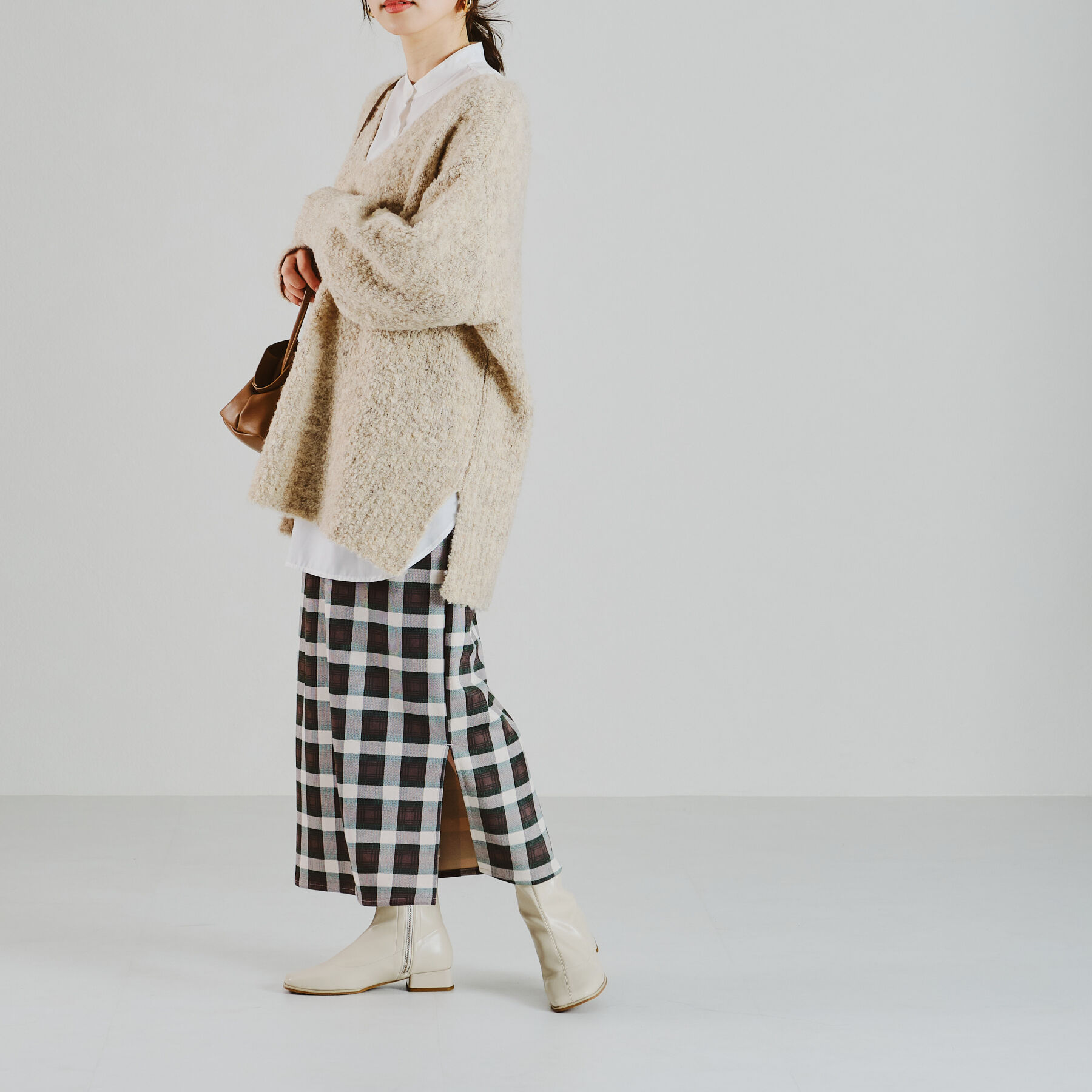 ORiental TRaffic「オーバースクエアトゥストレッチブーツ/21416」|ショートブーツ|