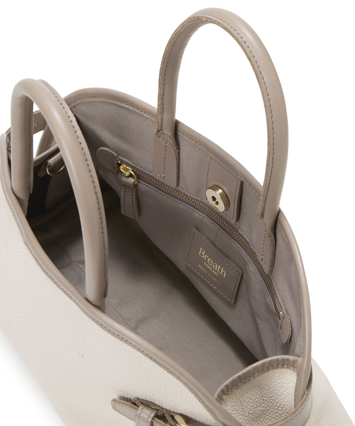 TOPKAPI BREATH「【Breath TOPKAPI】SCOTCH GRAIN スコッチグレイン ベルトデザイン ショルダー付き ミニトート バッグ」|トートバッグ|