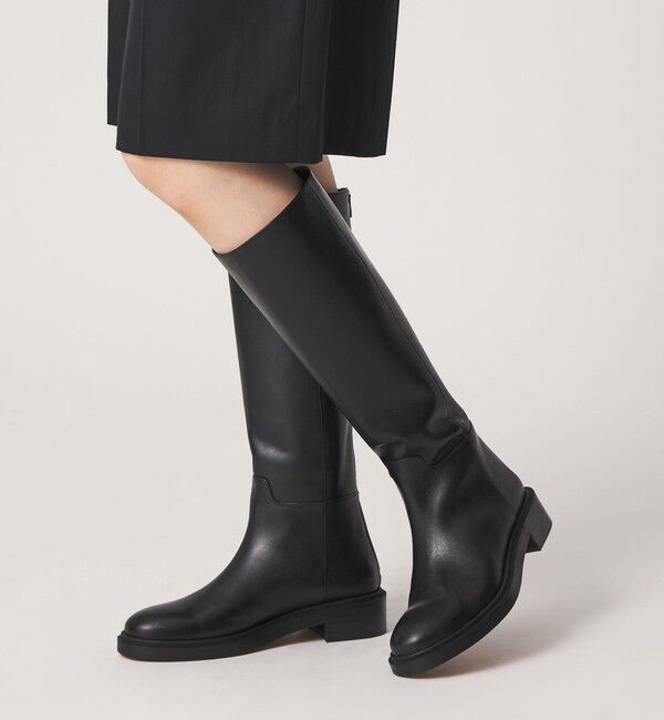 ODETTE E ODILE「バックジップジョッキー ロングブーツ40&uarr;」|ロングブーツ|