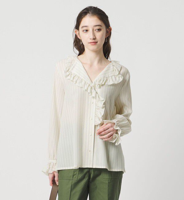 UNITED ARROWS「フリルカラー 2WAY ブラウス ‐ウォッシャブル‐」|シャツ・ブラウス|その他1