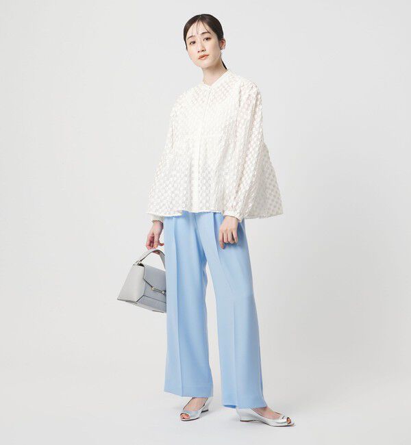 UNITED ARROWS「ラメ ドットジャガード ブラウス」|シャツ・ブラウス|