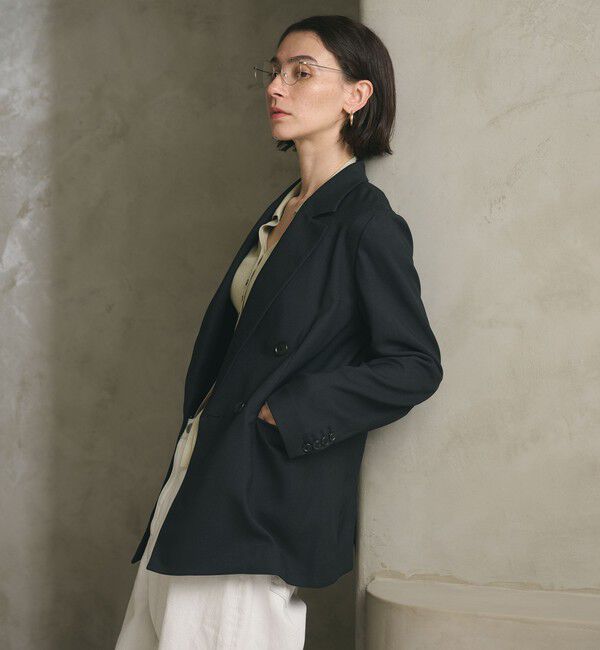 BEAUTY&YOUTH UNITED ARROWS「リネンライク ダブルジャケット」|テーラードジャケット|