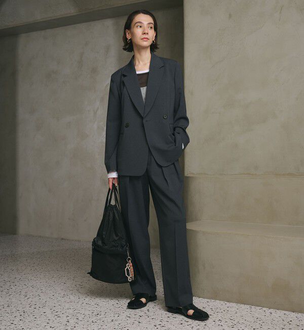 BEAUTY&YOUTH UNITED ARROWS「2タックテーパードパンツ 吸水速乾 防シワ UV」|スラックス|