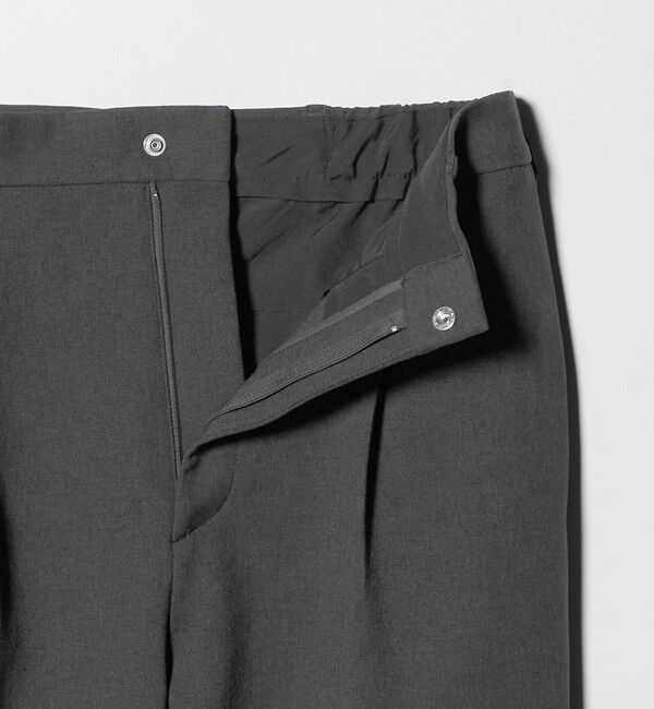 BEAUTY&YOUTH UNITED ARROWS「メランジ ダブルクロス 1プリーツ アジャスト パンツ NO.7」|チノ|