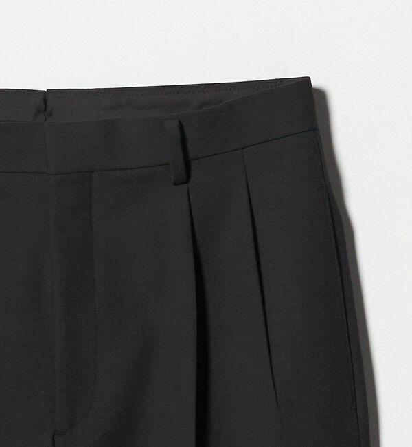 BEAUTY&YOUTH UNITED ARROWS「ダブル T/R 2プリーツ ボリューム スラックス NO.9 ウォッシャブル」|チノ|