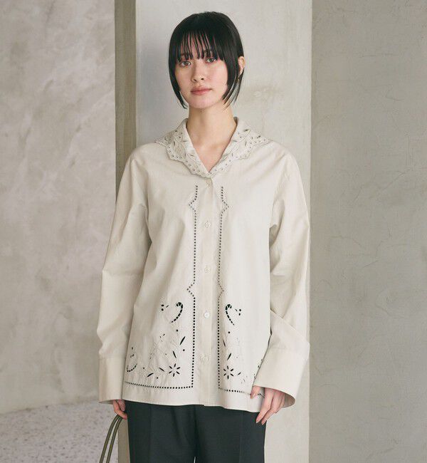 BEAUTY&YOUTH UNITED ARROWS「エンブロイダリーカラー シャツ」|シャツ・ブラウス|