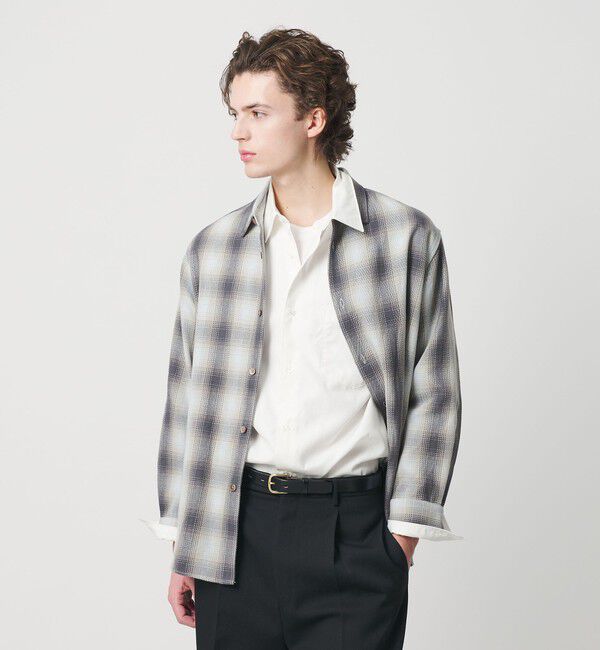 BEAUTY&YOUTH UNITED ARROWS「ドライ ネル オンブレ レギュラーカラー シャツ GRANDE型」|シャツ・ブラウス|