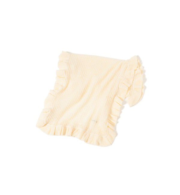 BEAMSBOY「透かし編み フリル ストール」|マフラー|