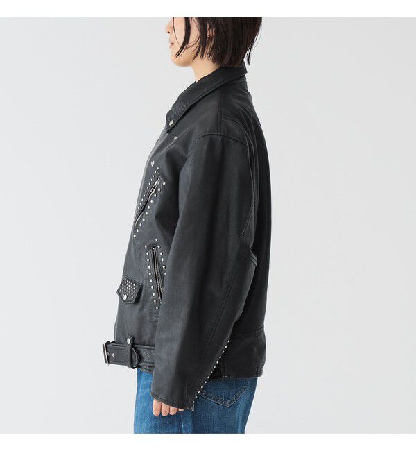 BEAMSBOY「maturely / ダブル ライダース ジャケット」|ブルゾン・スタジャン|