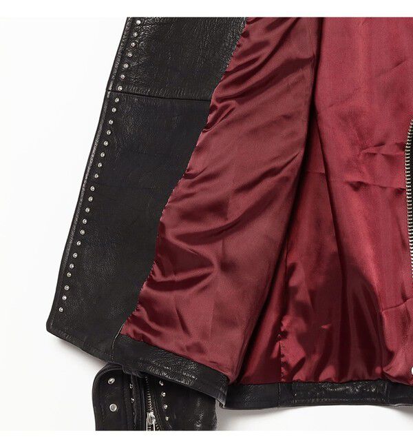 BEAMSBOY「maturely / ダブル ライダース ジャケット」|ブルゾン・スタジャン|