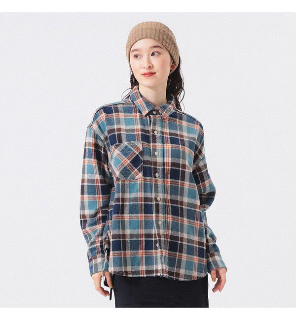 BEAMSBOY「ワーク チェック シャツ」|シャツ・ブラウス|BLUE