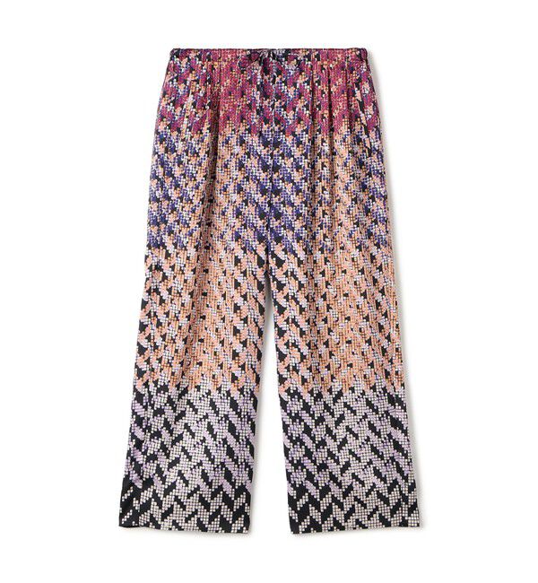 Ballsey「プリズムプリント タックドロストパンツ」|その他|74 パープル系