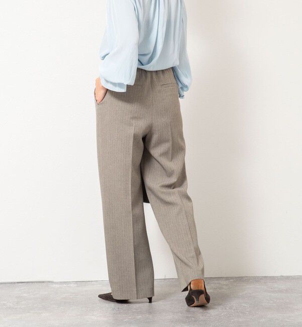 NOLLEY'S「ウォッシャブルウール調愛されセミワイドパンツ」|その他|