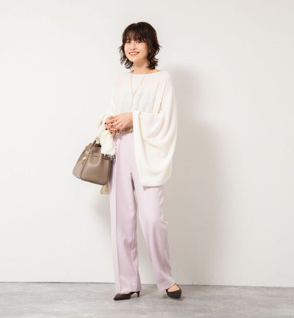 NOLLEY'S「ウォッシャブルウール調愛されセミワイドパンツ」|その他|