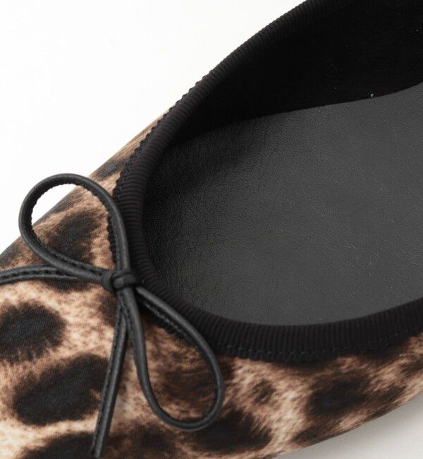 NOLLEY'S「【NOLLEYS/ノーリーズ】スクエアトゥレオパードバレエシューズ」|バレエシューズ|