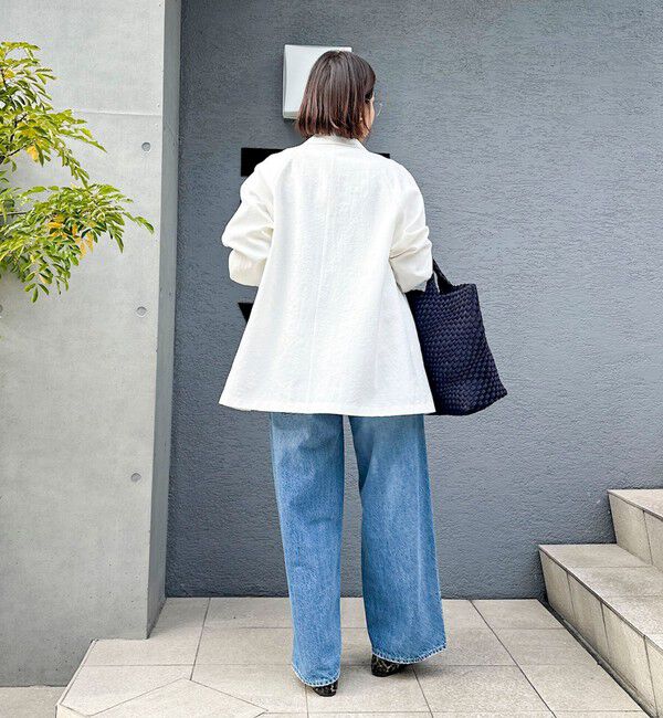 NOLLEY'S sophi「ウォッシャブルエアーツイルステンカラーハーフコート」|ステンカラーコート|