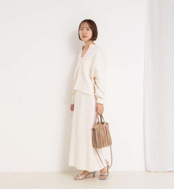 NOLLEY'S「《手洗い可能》《セットアップ対応》スウェットライク2WAYニットスカート」|スカート|