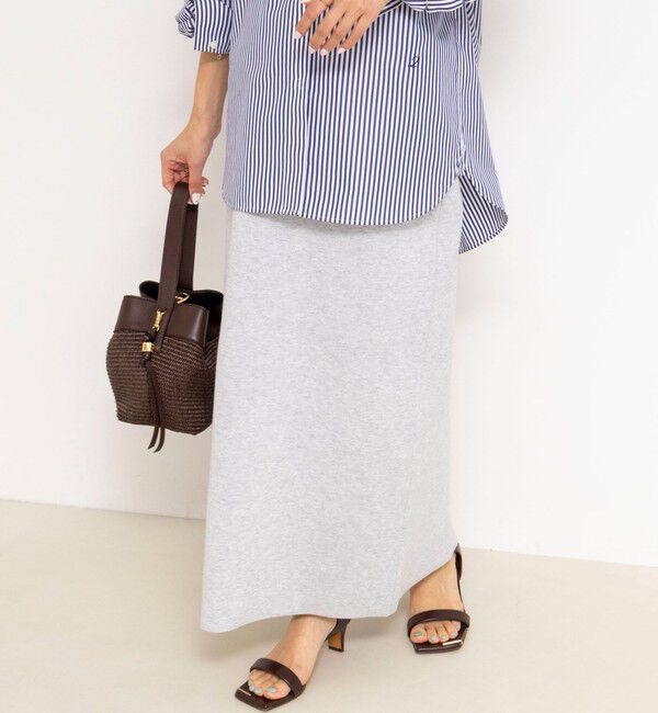 NOLLEY'S「《手洗い可能》《セットアップ対応》スウェットライク2WAYニットスカート」|スカート|