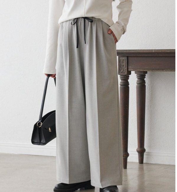  「【MYSELFbyRD（マイセルフバイリヴドロワ）】RELAX SLACKS」|その他|ライトグレー