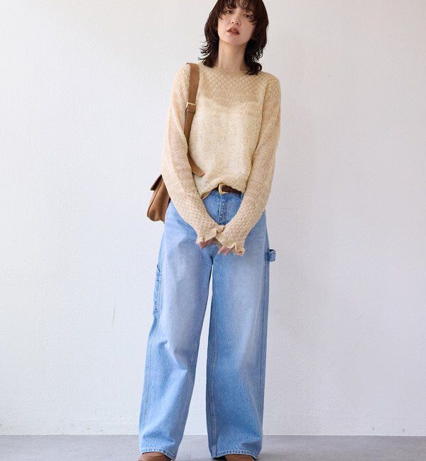  「【a Nice （ア ・ニース）】モヘヤジャカードニット」|ニット・セーター|