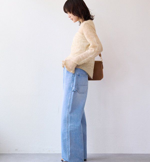  「【a Nice （ア ・ニース）】モヘヤジャカードニット」|ニット・セーター|