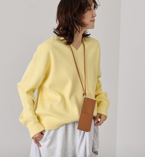  「予約【A・MONN.:.(アモン)】Vネックニットプルオーバー」|ニット・セーター|