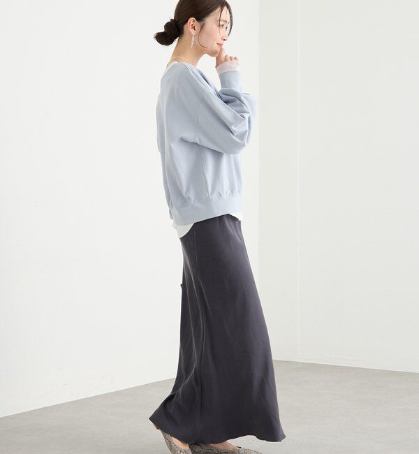  「予約【前後２way仕様】ボートネック2wayスウェット」|Tシャツ・カットソー|