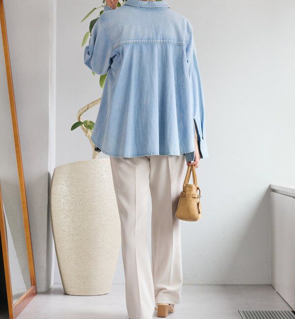  「予約【褒められシルエット】イージーフレアパンツ」|チノ|