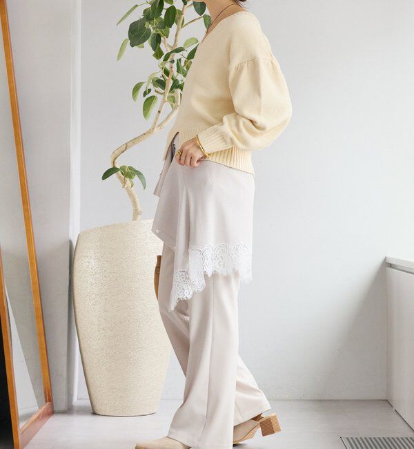  「予約【褒められシルエット】イージーフレアパンツ」|チノ|