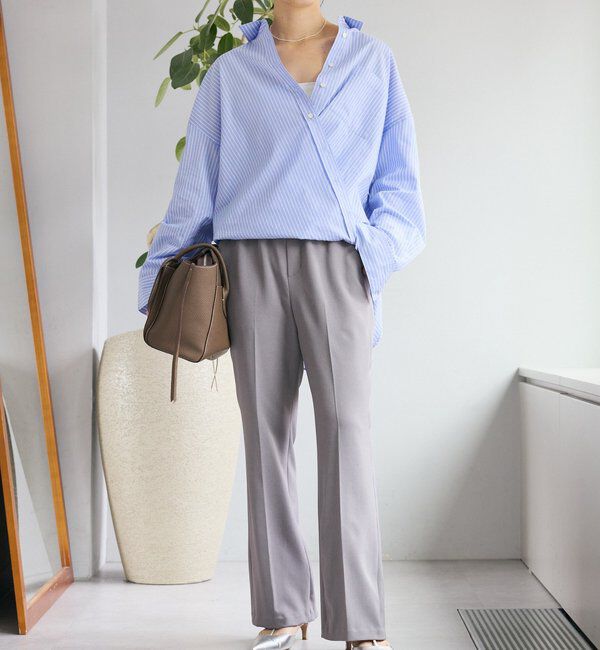  「予約【褒められシルエット】イージーフレアパンツ」|チノ|