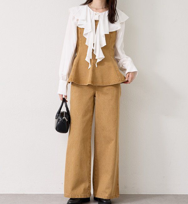  「ペプラムデニムビスチェ」|シャツ・ブラウス|