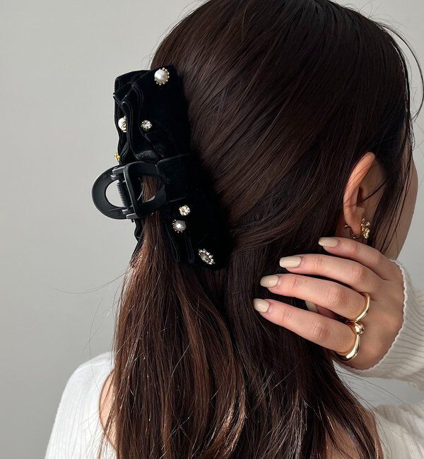  「〈GOLDY/ゴールディ〉ベロアリボンビジューバンス」|リング|