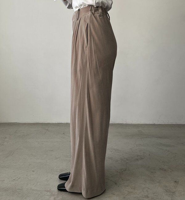  「ベロアワイドパンツ」|チノ|