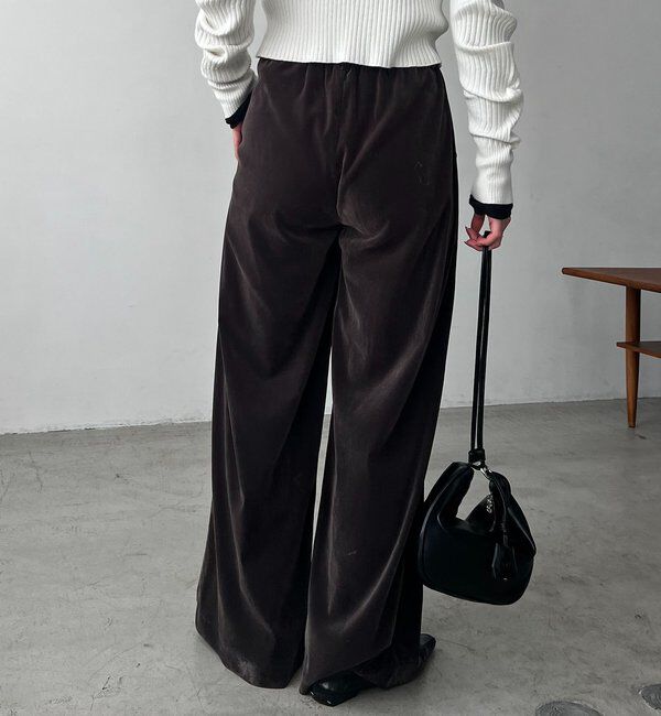  「ベロアワイドパンツ」|チノ|
