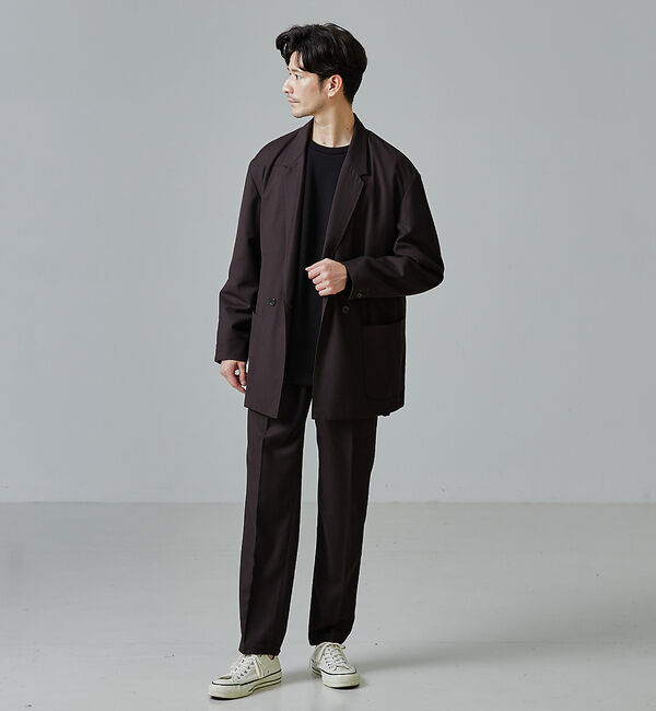 ABAHOUSE「【セットアップ対応】セミダブル オーバー ジャケット」|テーラードジャケット|