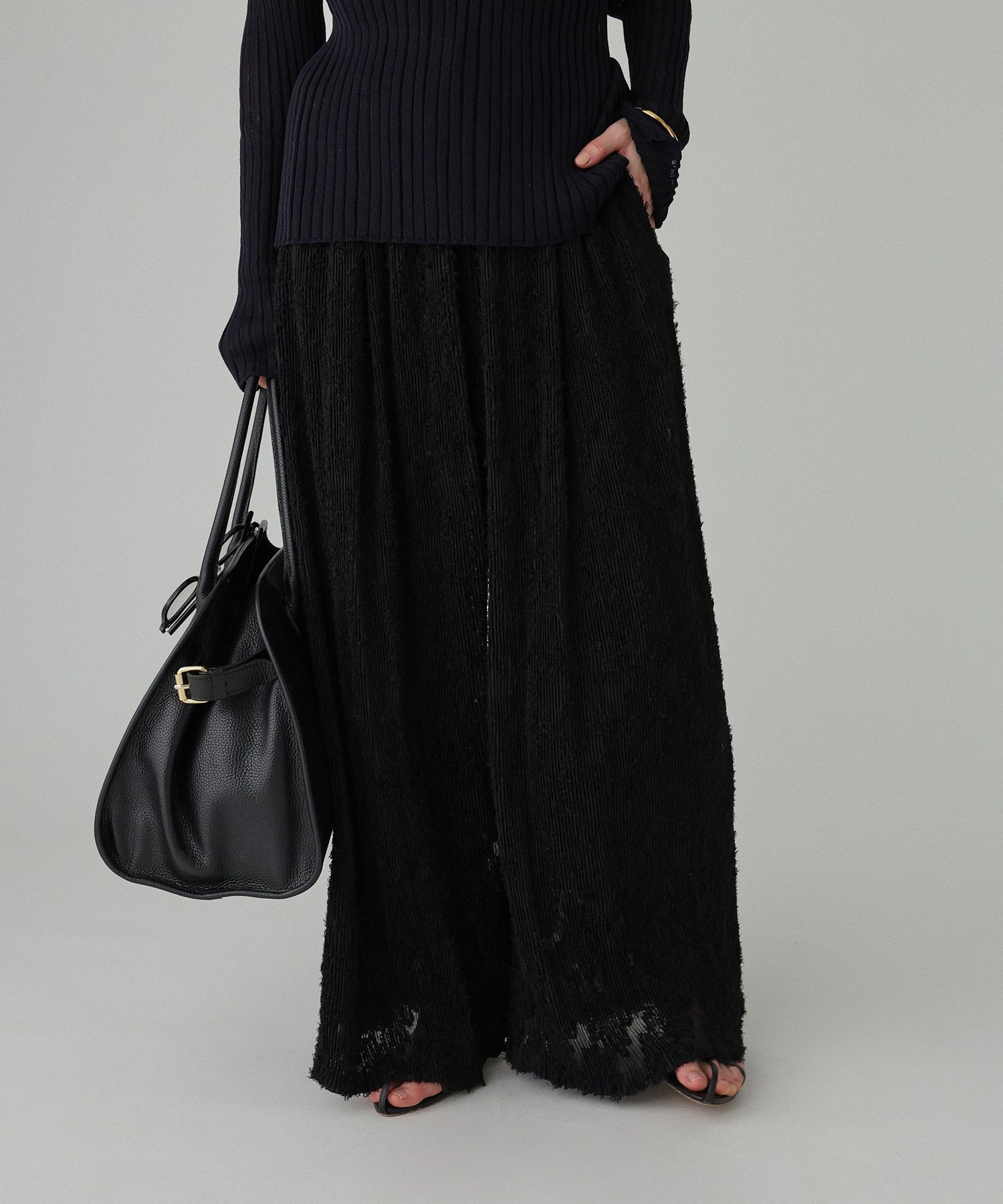 BABYLONE「シアージャガードパンツ」|その他|ﾌﾞﾗｯｸ