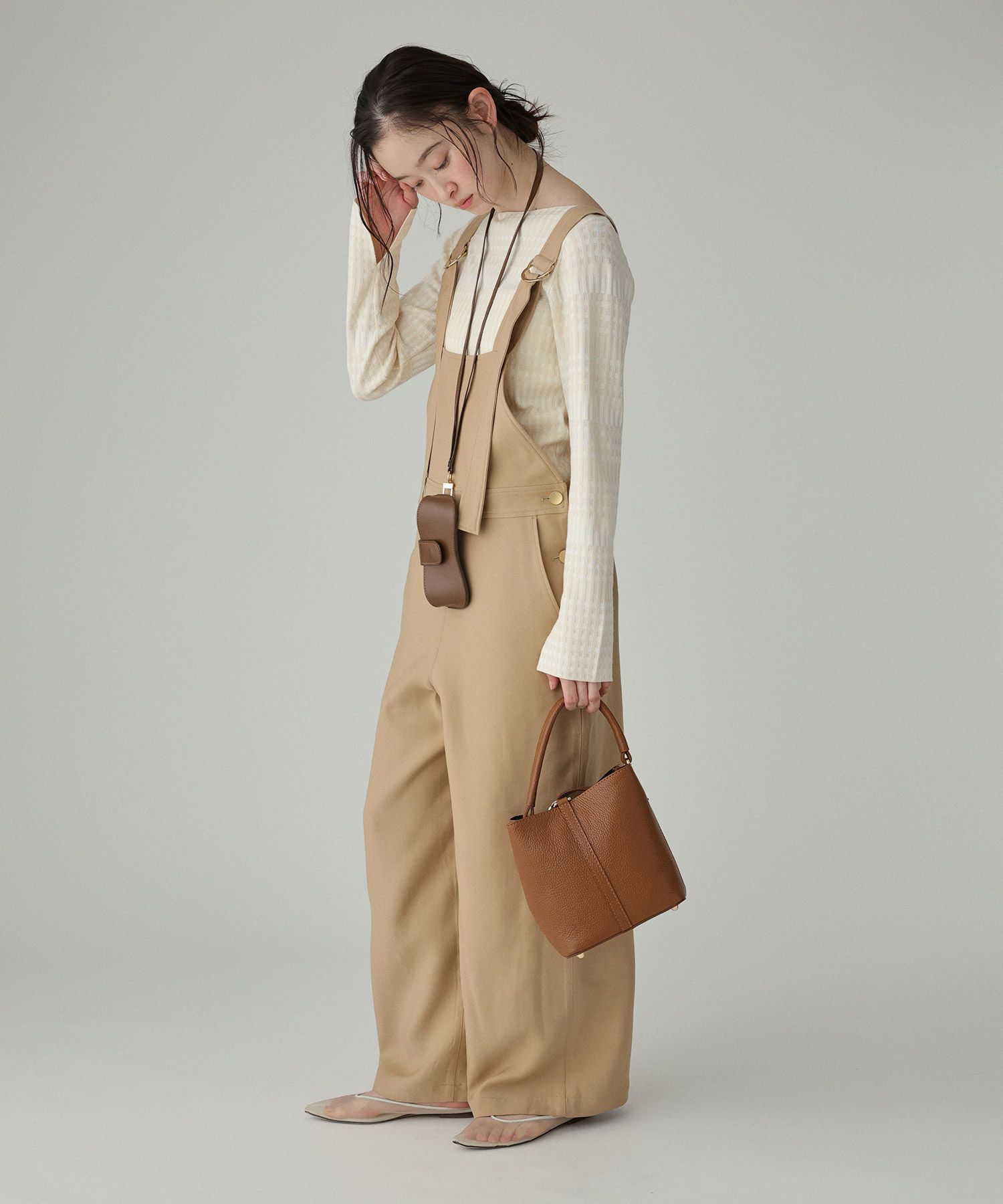 BABYLONE「ギンガム柄プルオーバー」|ニット・セーター|