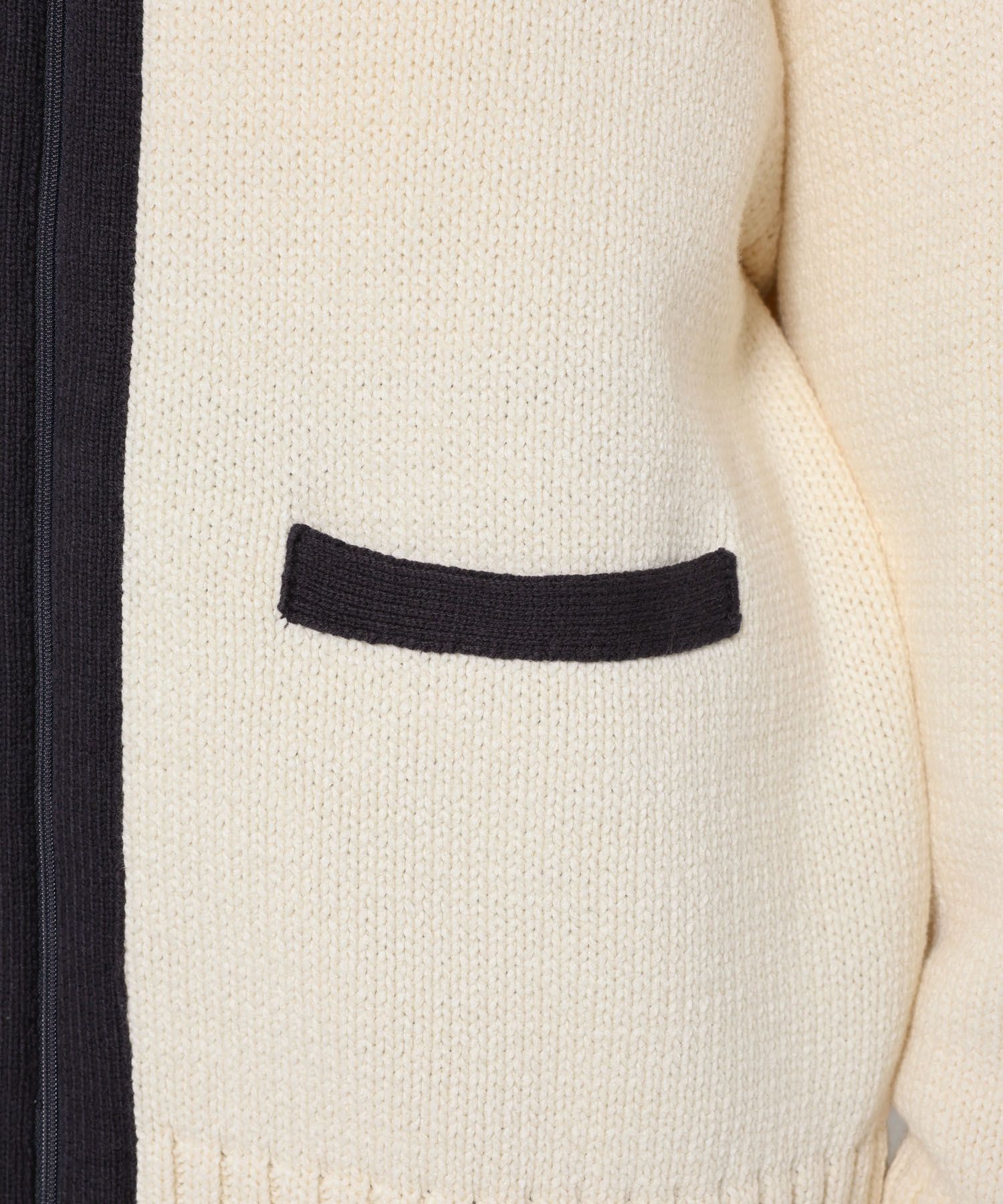 BABYLONE「クラシックバイカラーニット」|ニット・セーター|