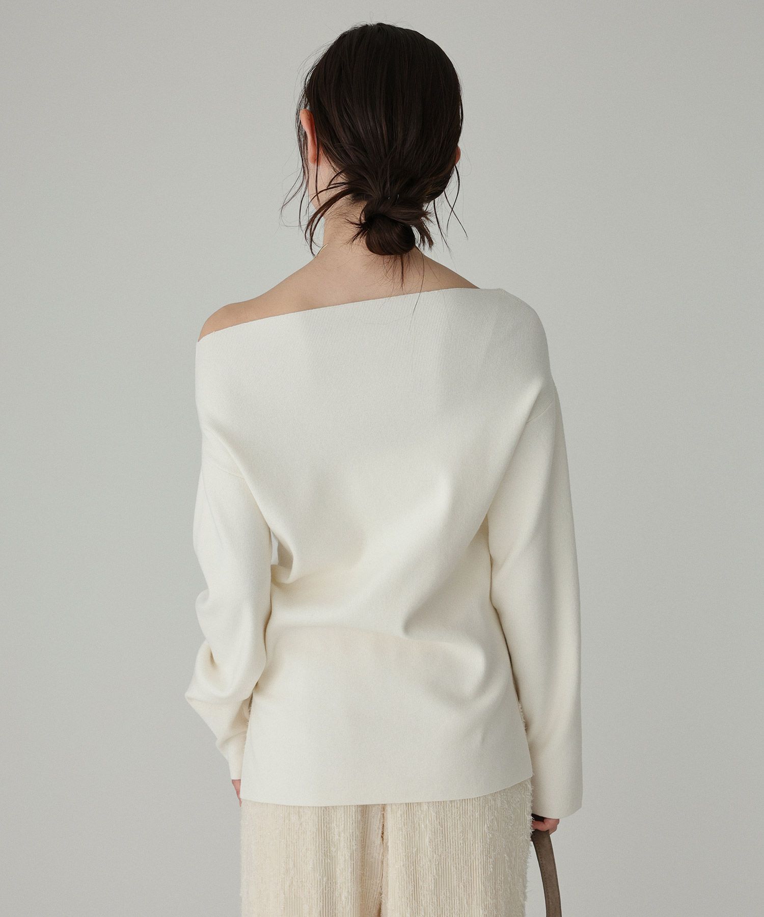 BABYLONE「COWOオフショルプルオーバー」|ニット・セーター|