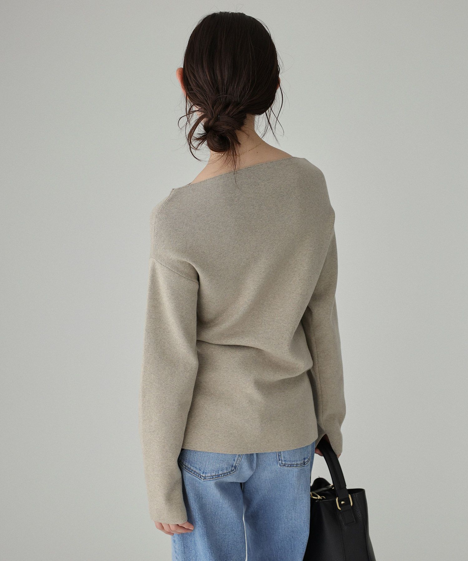 BABYLONE「COWOオフショルプルオーバー」|ニット・セーター|