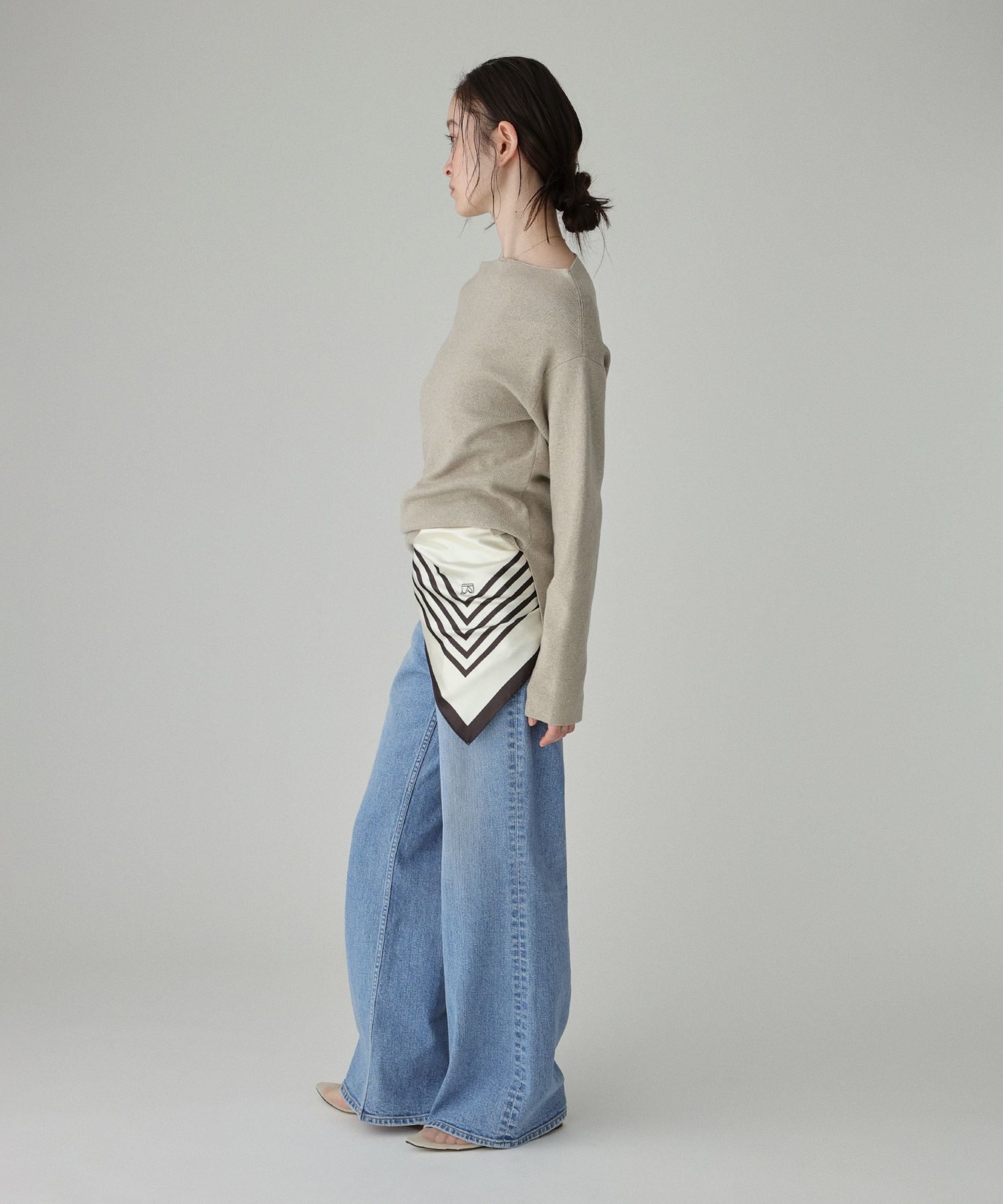 BABYLONE「COWOオフショルプルオーバー」|ニット・セーター|