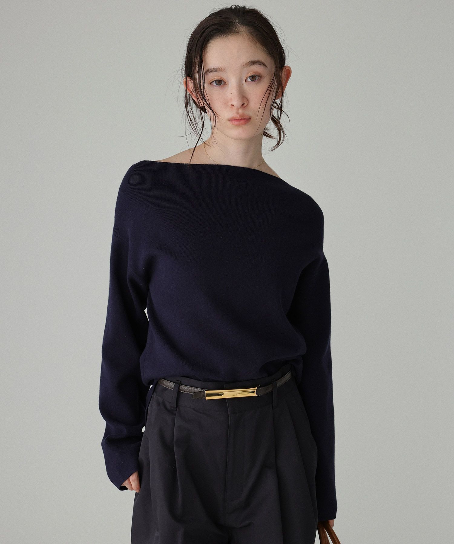 BABYLONE「COWOオフショルプルオーバー」|ニット・セーター|ﾈｲﾋﾞｰ