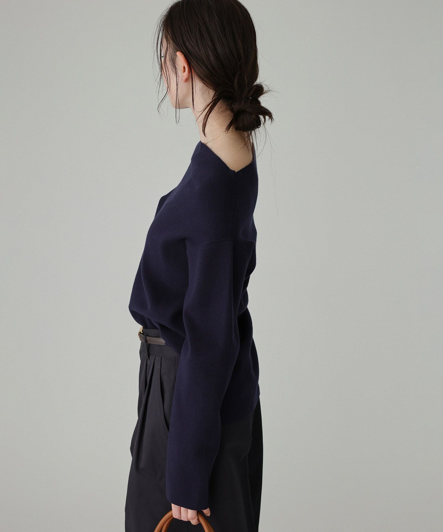 BABYLONE「COWOオフショルプルオーバー」|ニット・セーター|